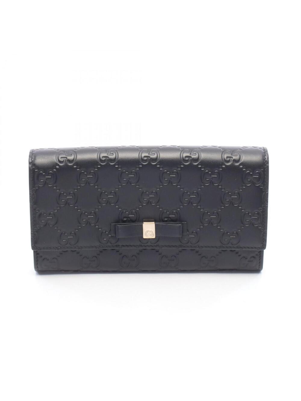 Gucci Guccissima Ribbon Bifold Long #368996G38B